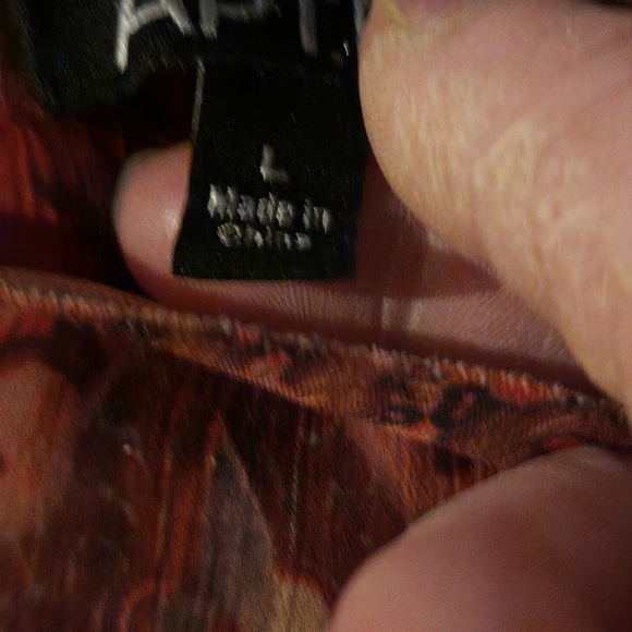 Womens Large Bohemian Sheer top by Apt 9 - Picture 4 of 6